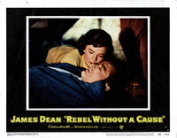 Rebel Without A Cause Movie Poster featuring James Dean and Natalie Wood.