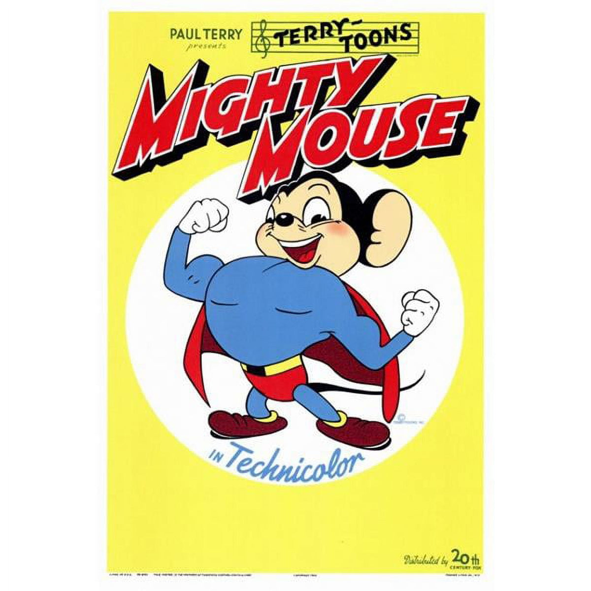 Mighty Mouse Movie Poster Print 27x40 vibrant artwork
