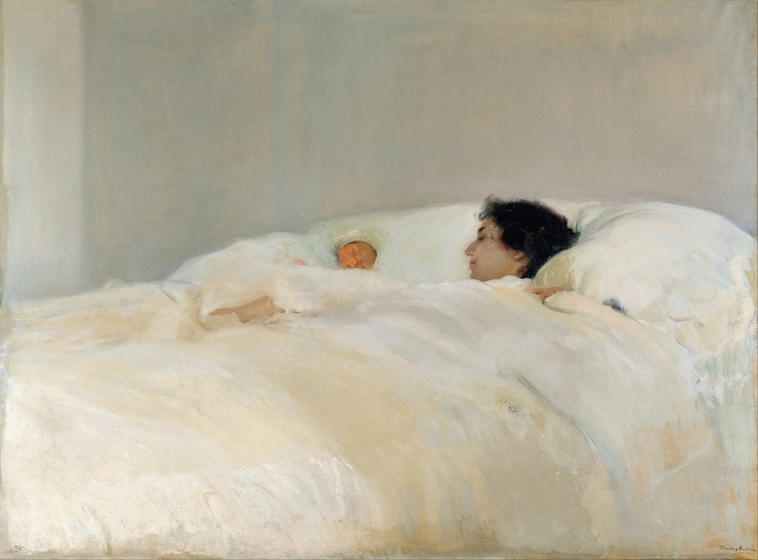 Mother (1895) art print by Joaquín Sorolla on premium paper.