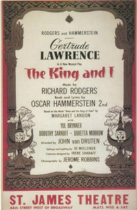 The King and I Broadway movie poster 11x17 print