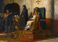 The Judgment of Pope Formosus art print by Jean-Paul Laurens, 1870.