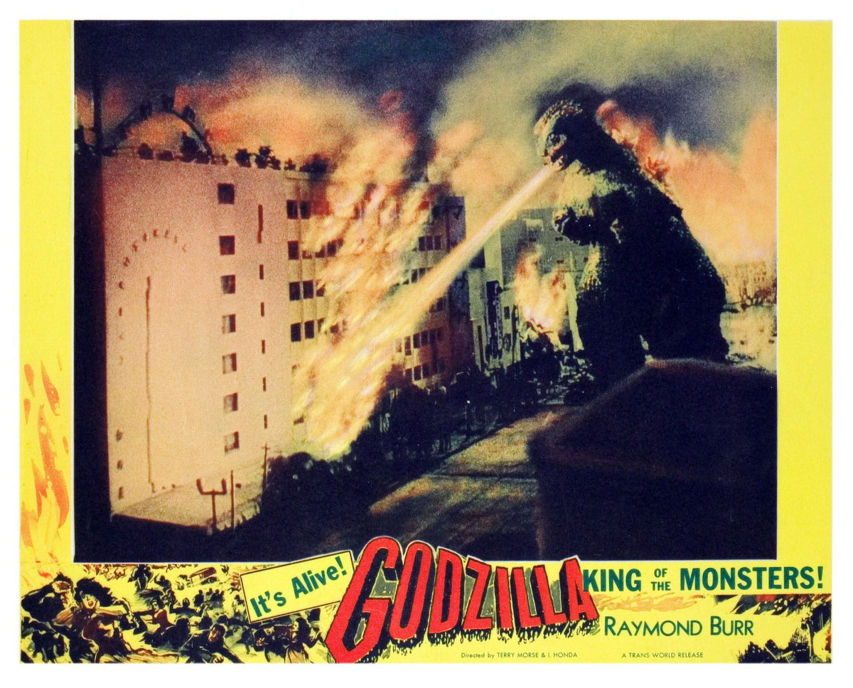 Godzilla King of the Monsters 1956 Lobby Card Print 14x11