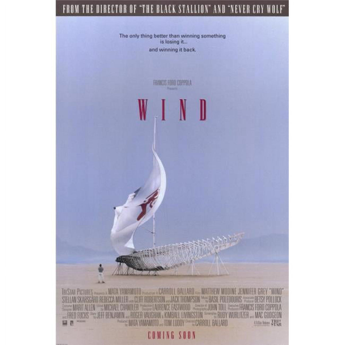 Wind Movie Poster Print featuring vibrant imagery, 27x40 size.