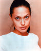 Angelina Jolie Ponytail Headshot Photo Print showcasing her elegance and beauty.
