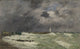 'Coup de Vent devant Frascati Le Havre' Art Print by Eugène Boudin, showcasing a breezy coastal scene.