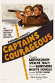 Captains Courageous movie masterprint poster featuring Freddie Bartholomew and Spencer Tracy.
