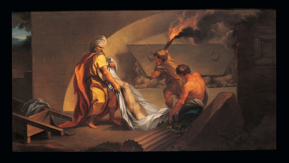 Tobit Burying The Dead Poster Print - High-quality art print available in multiple sizes.