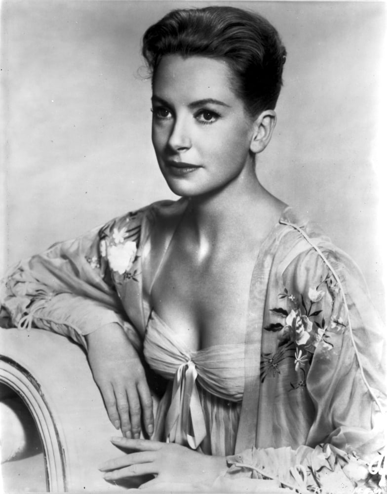 Portrait of Deborah Kerr photo print showcasing classic Hollywood elegance.
