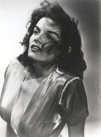 Vintage photo print of Jane Russell in classic Hollywood style.