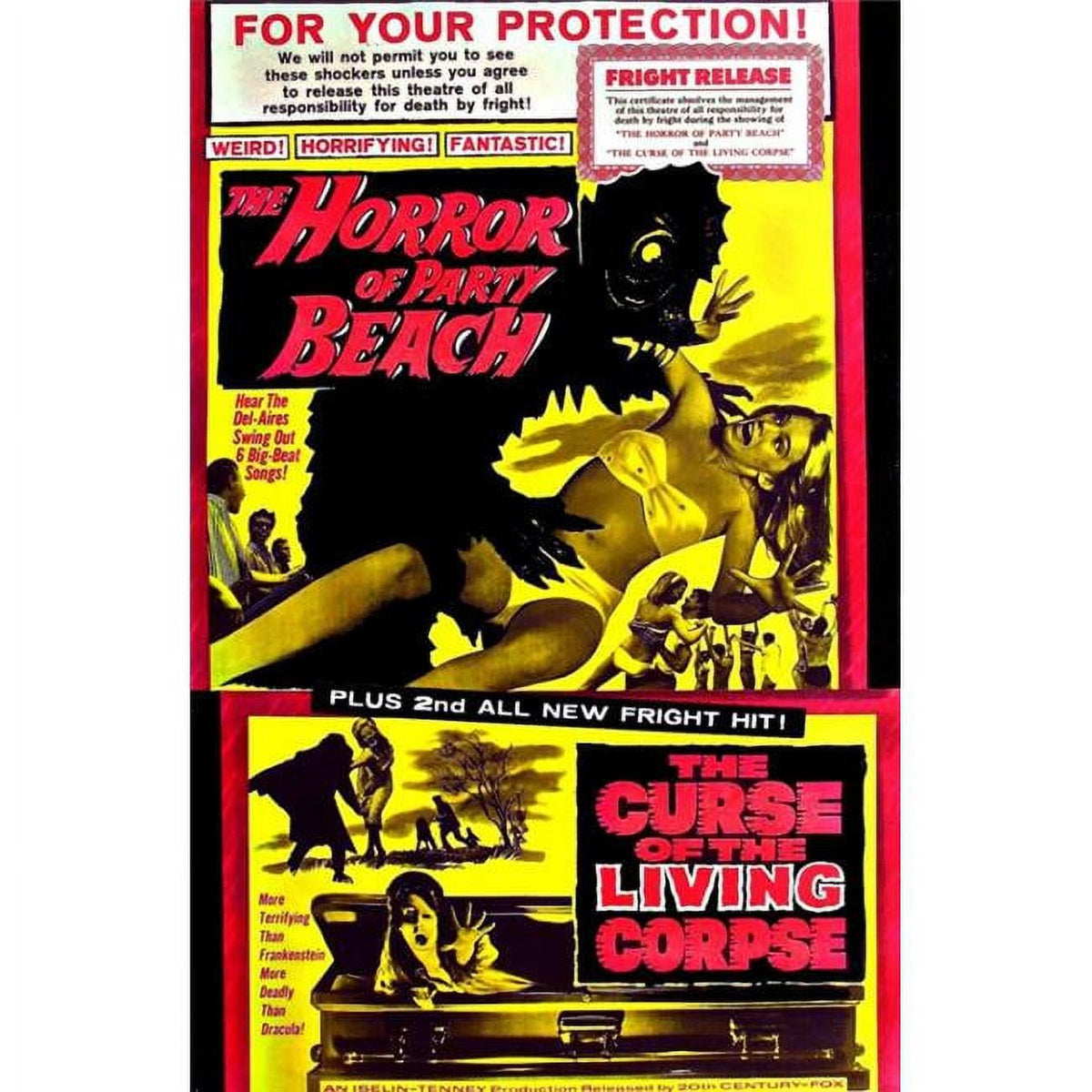 Horror of Party Beach Movie Poster Print 27x40
