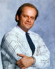 Kelsey Grammer posed in a long-sleeved shirt and tie photo print