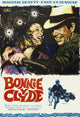Bonnie and Clyde movie poster art featuring Faye Dunaway and Warren Beatty, 1967 film.