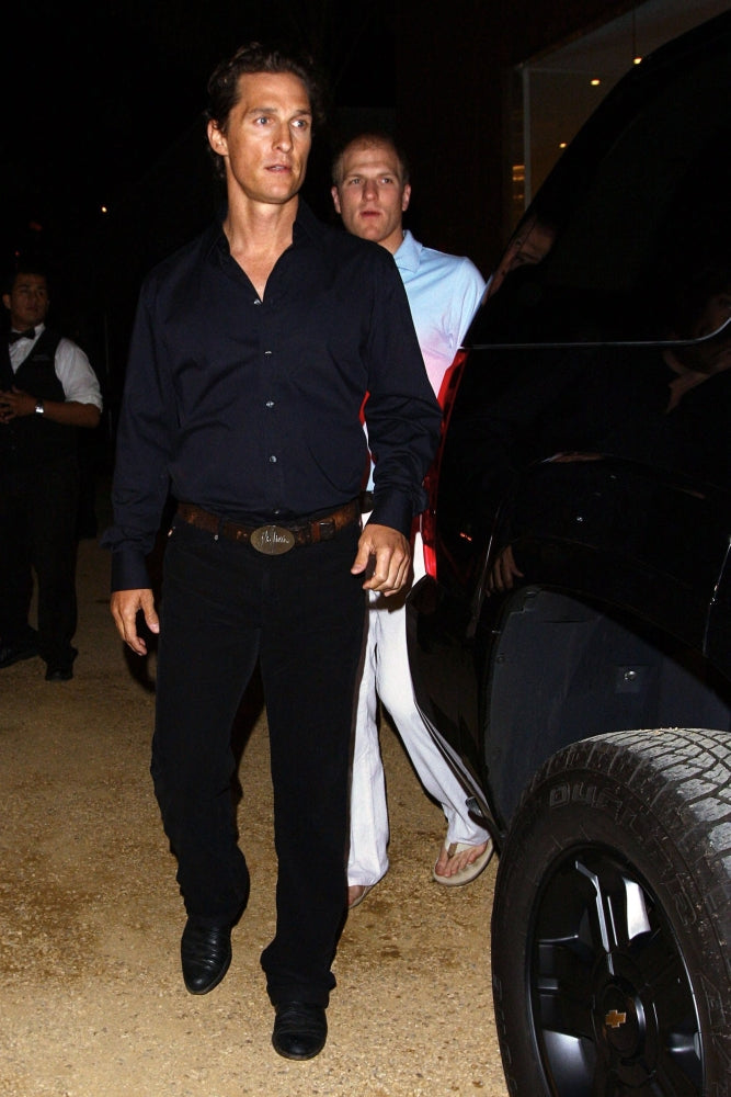 Candid photo print of Matthew McConaughey at night in Malibu, April 2009.