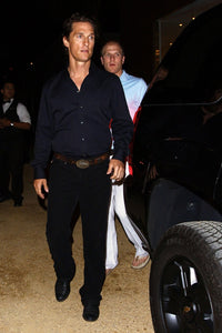 Candid photo print of Matthew McConaughey at night in Malibu, April 2009.