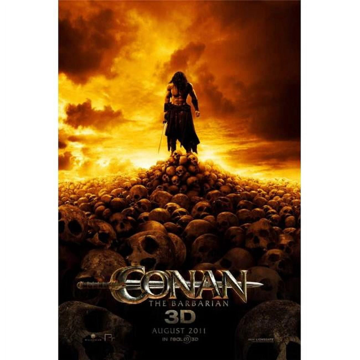 Conan the Barbarian movie poster print showcasing epic fantasy art.