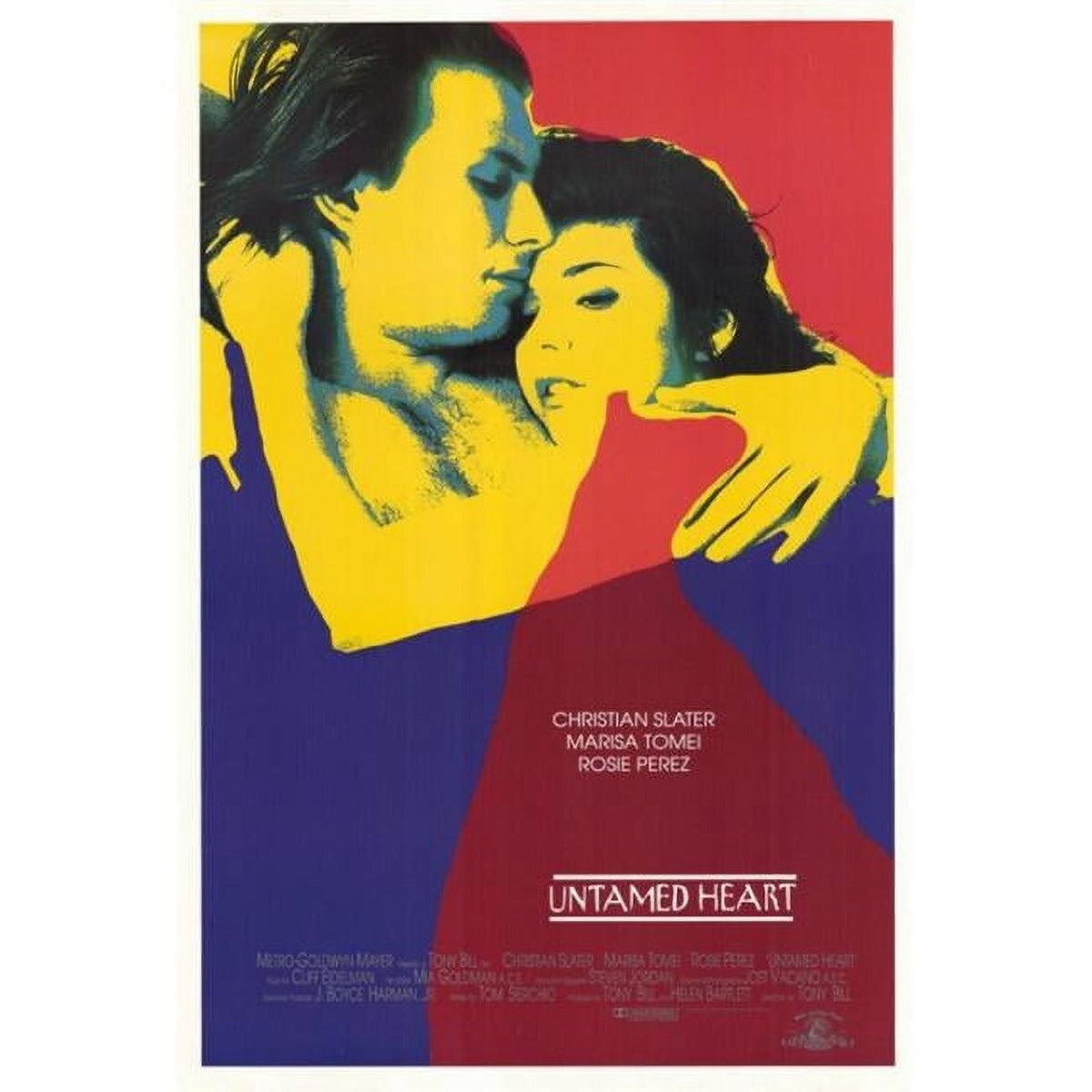 Untamed Heart Movie Poster Print featuring romantic film art.