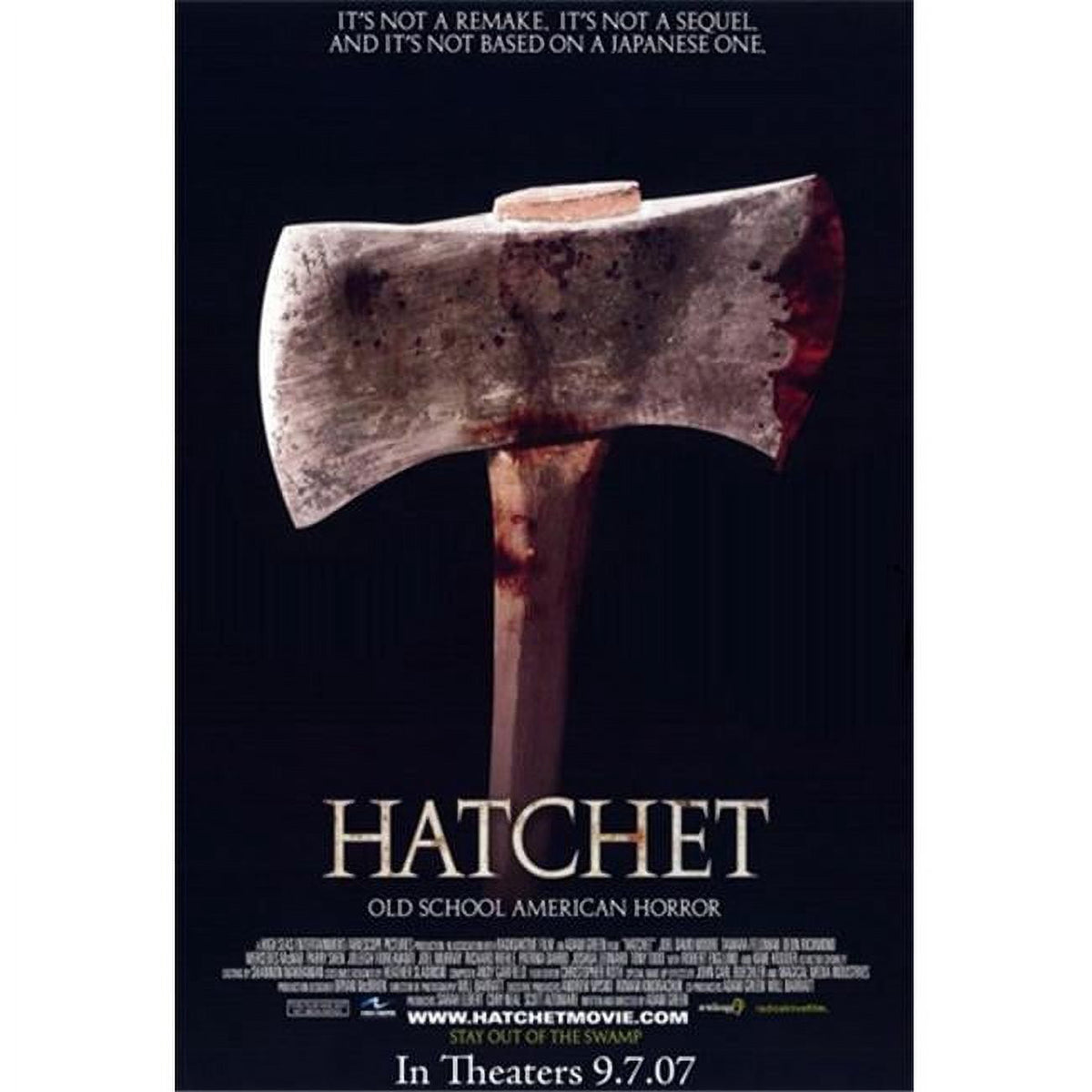 Hatchet Movie Poster 11x17 print showcasing horror film art