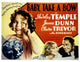 Take A Bow movie poster print featuring Shirley Temple and Claire Trevor from 1934.