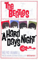A Hard Day's Night Movie Poster featuring iconic Beatles imagery.