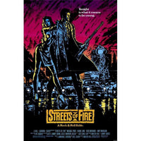 Streets of Fire movie poster 11x17 size, vibrant colors, classic film art