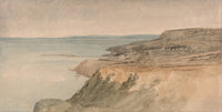 Lyme Regis Dorset poster print by Thomas Girtin showcasing coastal beauty.
