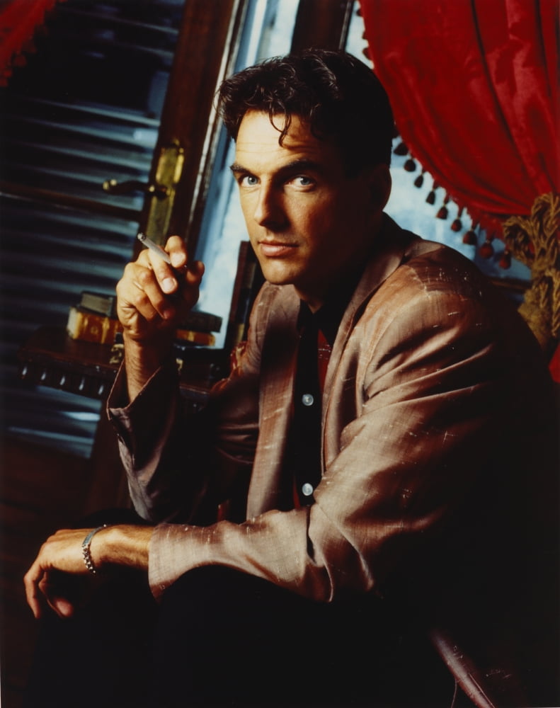 Mark Harmon classic portrait photo print in brown suit.