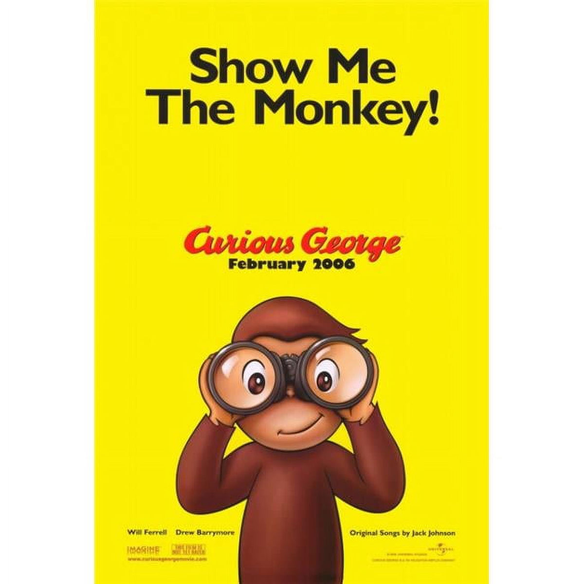 Curious George Movie Poster Print 27x40 vibrant artwork