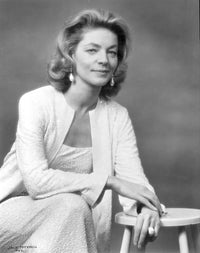 Lauren Bacall photo print showcasing vintage glamour and elegance.