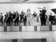 Artie Shaw performing on stage with a dancer photo print