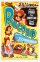 Bagdad Movie Masterprint Poster featuring Maureen O'Hara and Paul Hubschmid, 1949 classic film.
