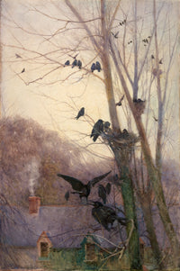 Shades of Evening art print by Mildred Anne Butler showcasing tranquil twilight colors.