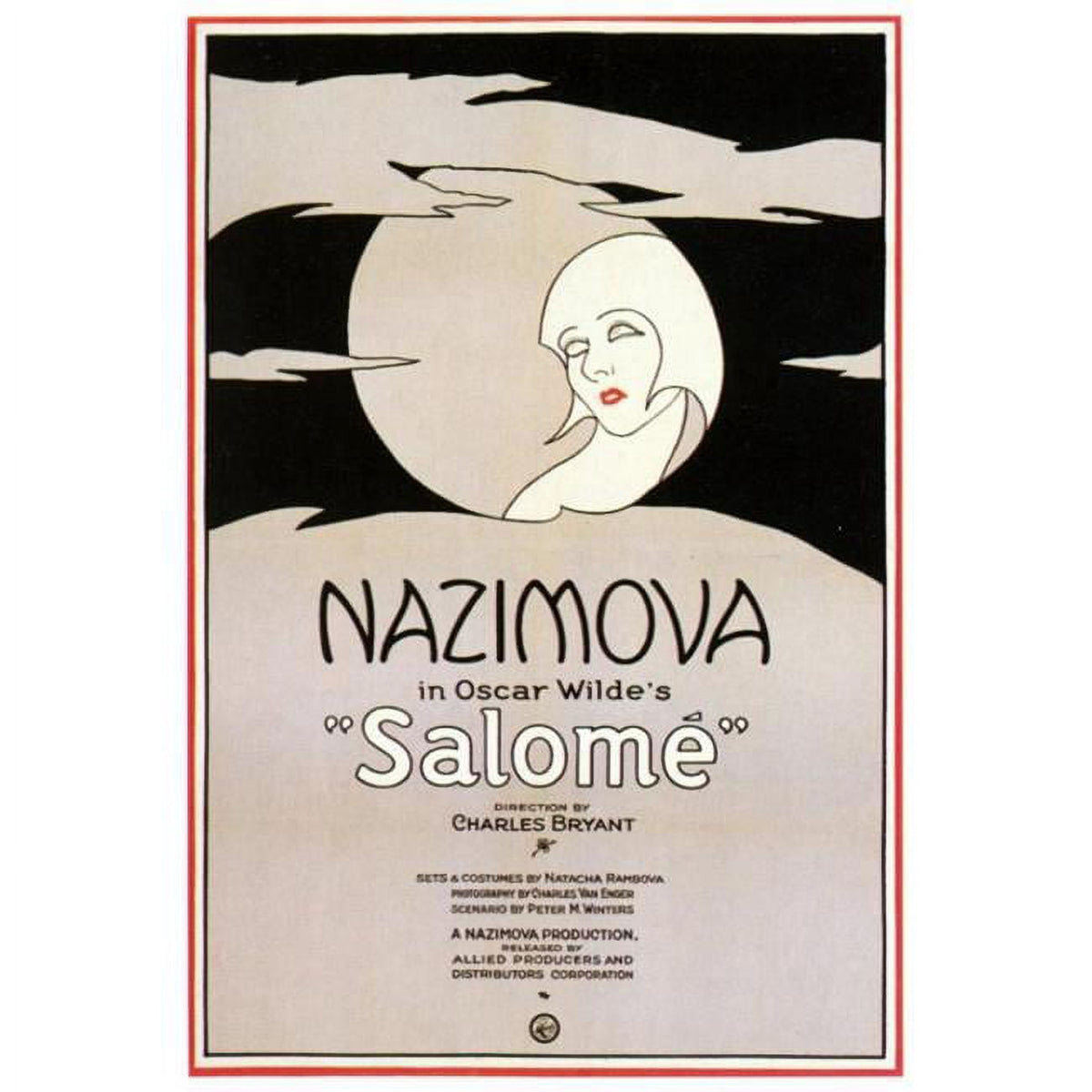 Salome Movie Poster Print featuring vibrant colors and iconic imagery.