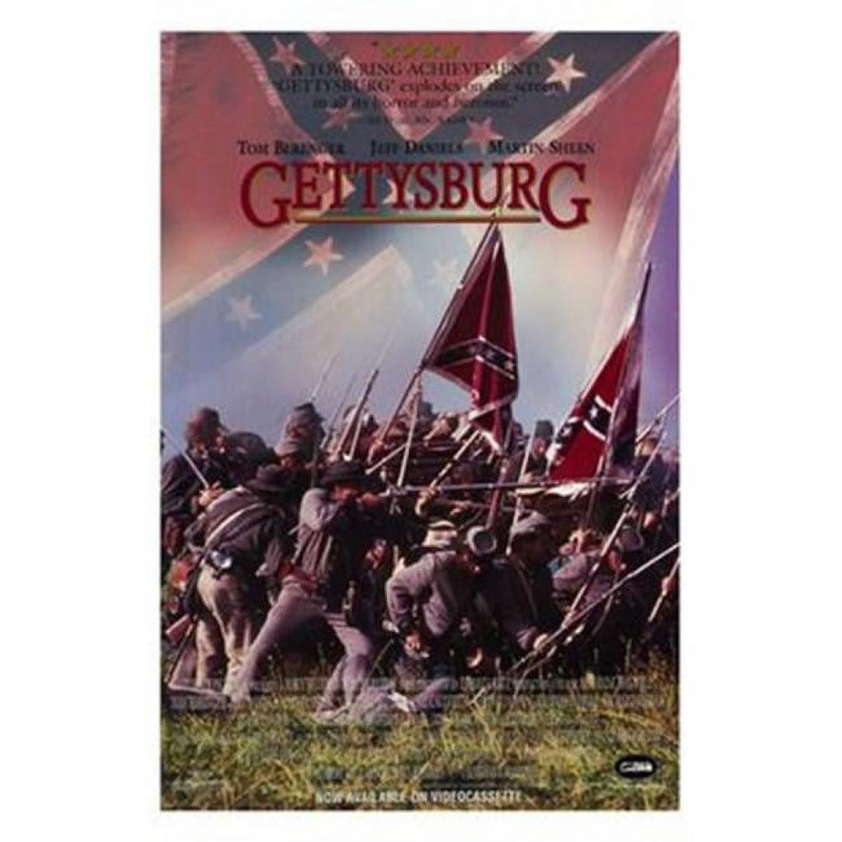 Gettysburg Movie Poster 11 x 17 print showcasing Civil War imagery.