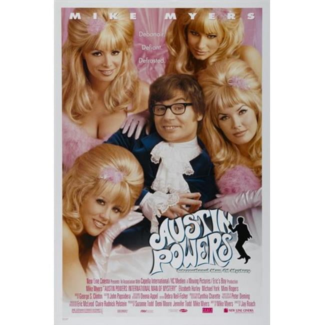 Austin Powers International Man of Mystery Movie Poster Print in vibrant colors.