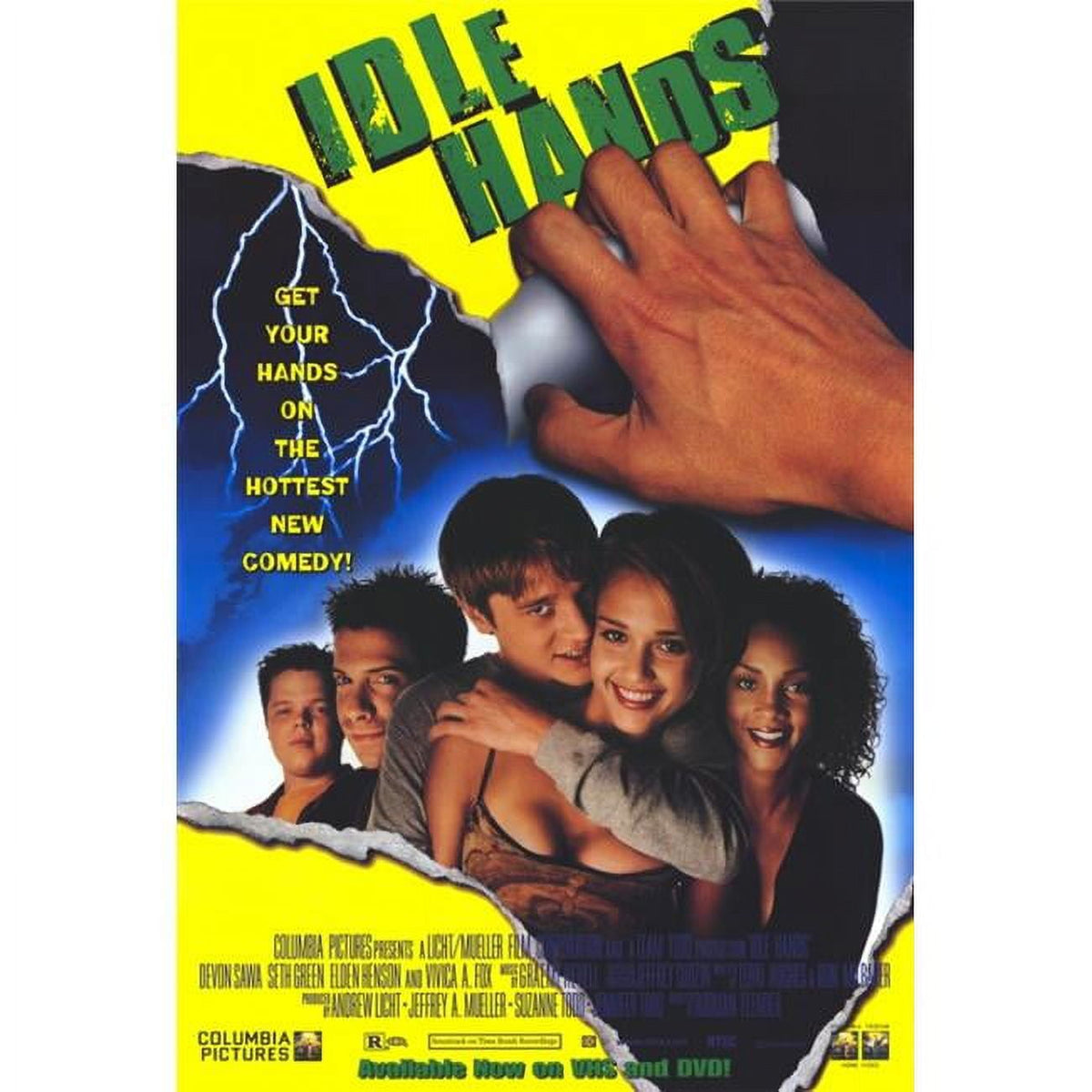 Idle Hands Movie Poster Print 27x40 - vibrant horror-comedy art