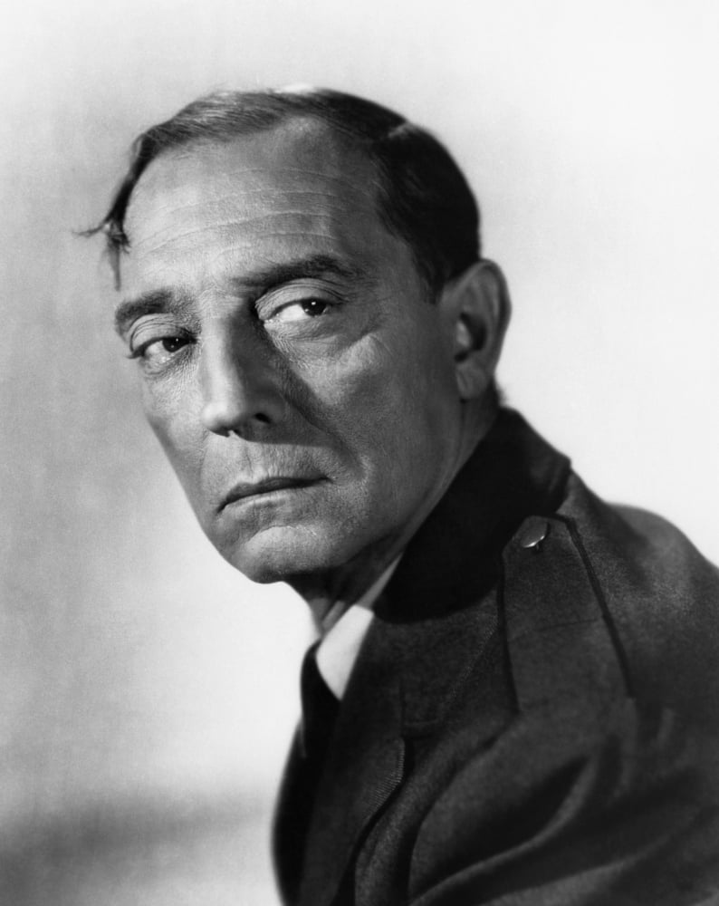 Buster Keaton 1944 Photo Print - Vintage Film Poster