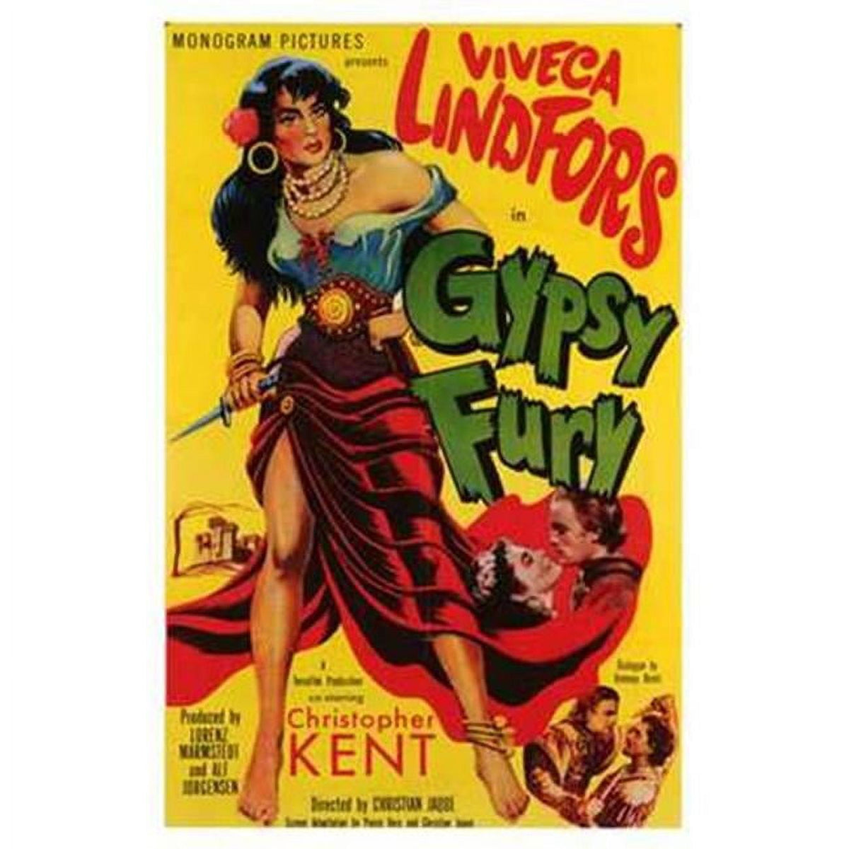 Gypsy Fury Movie Poster 11x17 print showcasing vibrant artwork.
