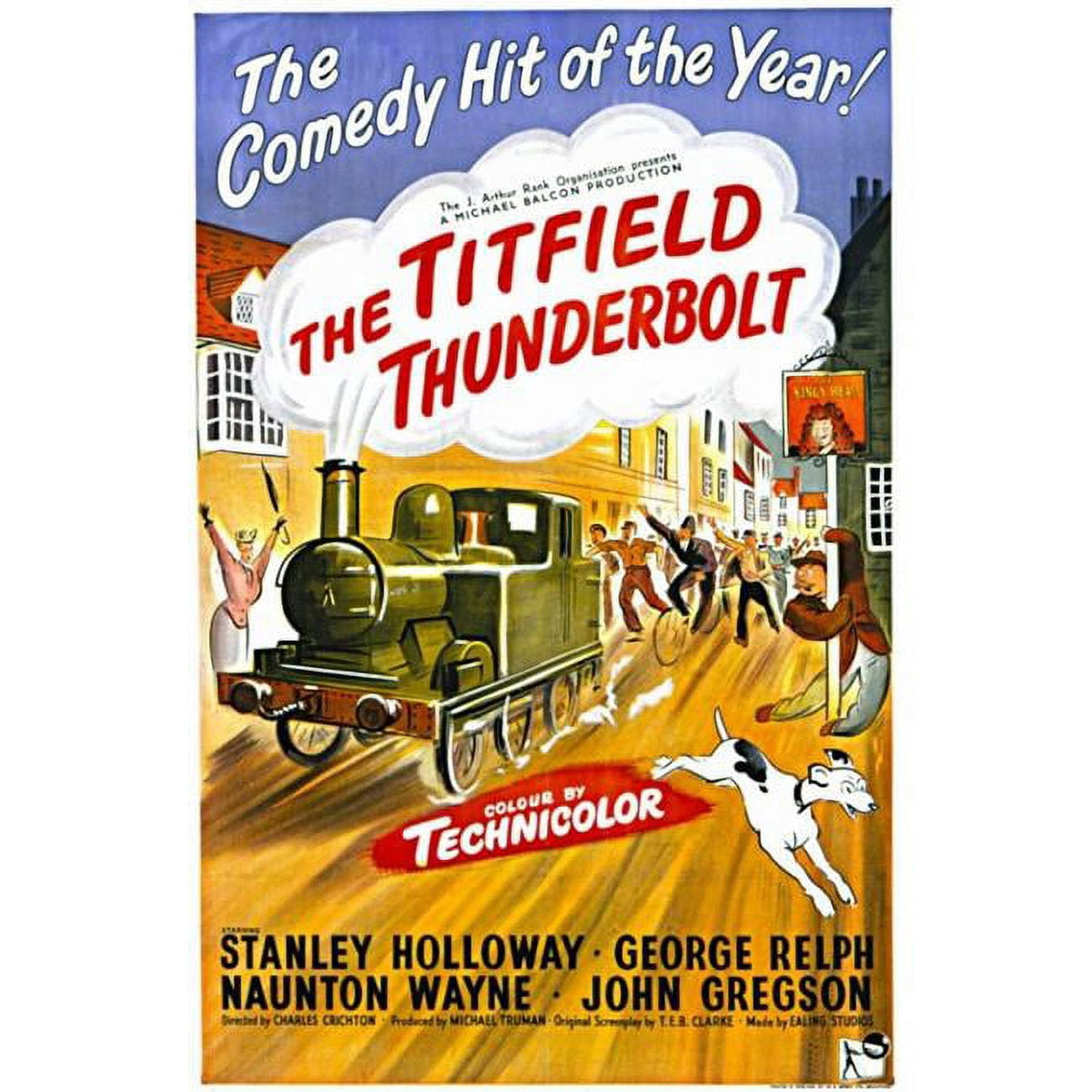 The Titfield Thunderbolt Movie Poster 11x17 print featuring classic cinema artwork.