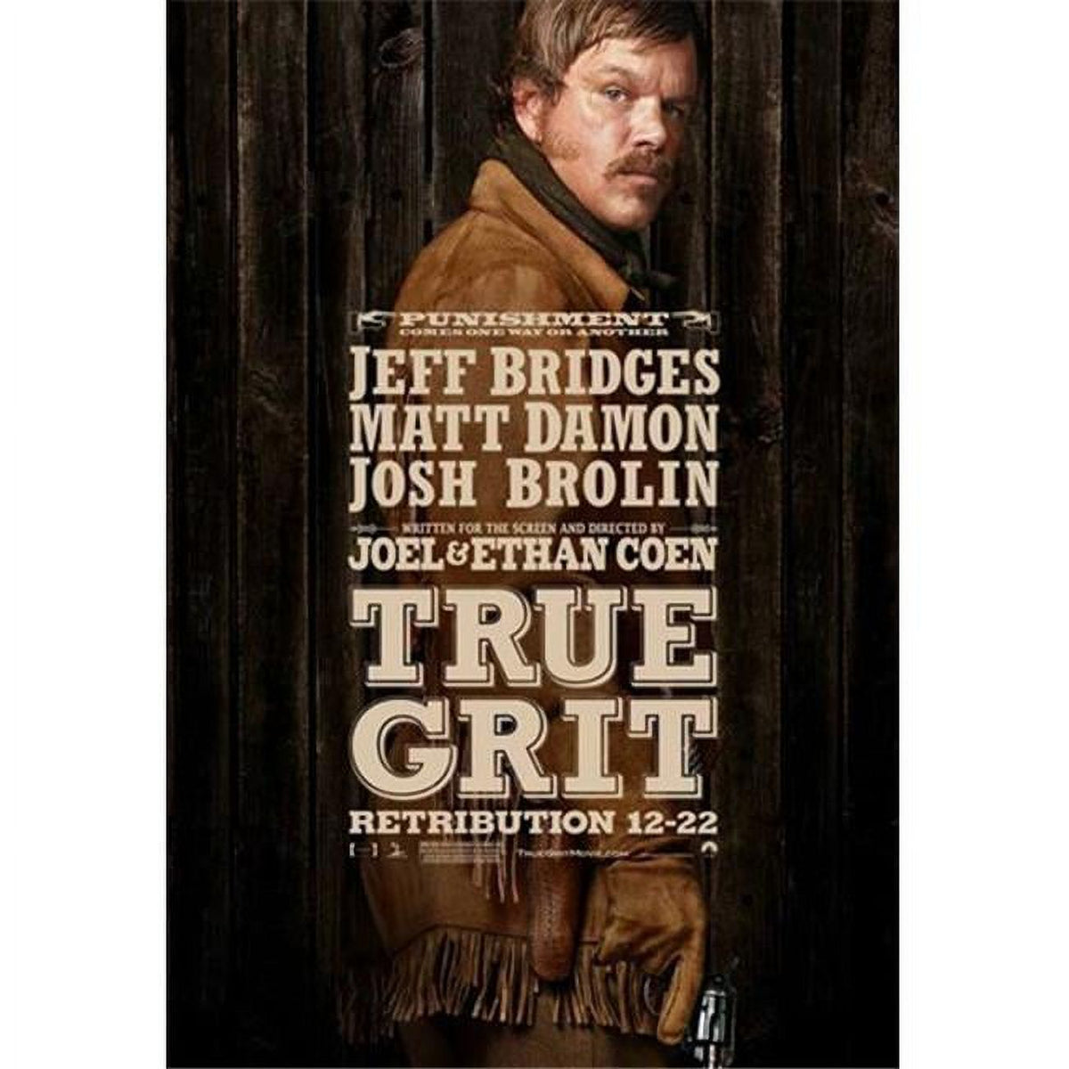 True Grit Movie Poster showcasing classic Western film art.