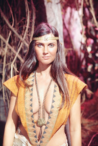 At The Earth's Core photo poster print featuring Caroline Munro from the 1976 film.