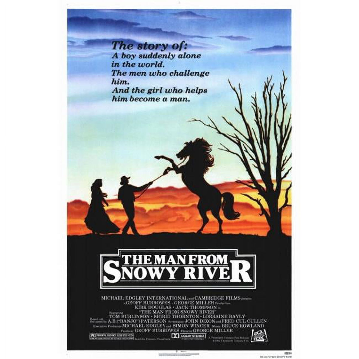 Man from Snowy River Movie Poster Print 27x40