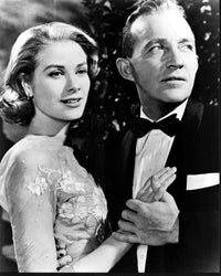 Grace Kelly and Bing Crosby in High Society black and white photo print.