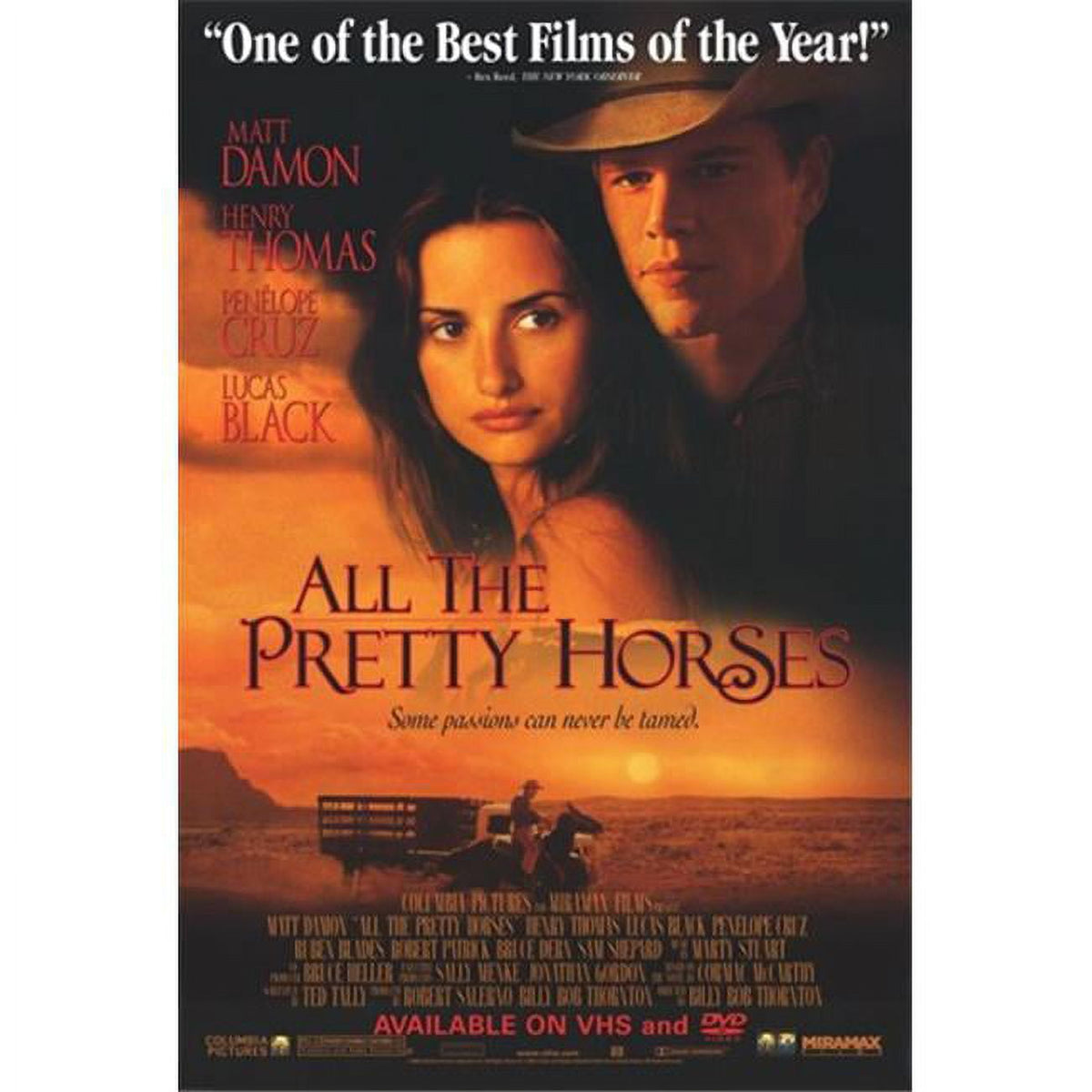 All the Pretty Horses Movie Poster - 11x17 print featuring cinematic visuals.