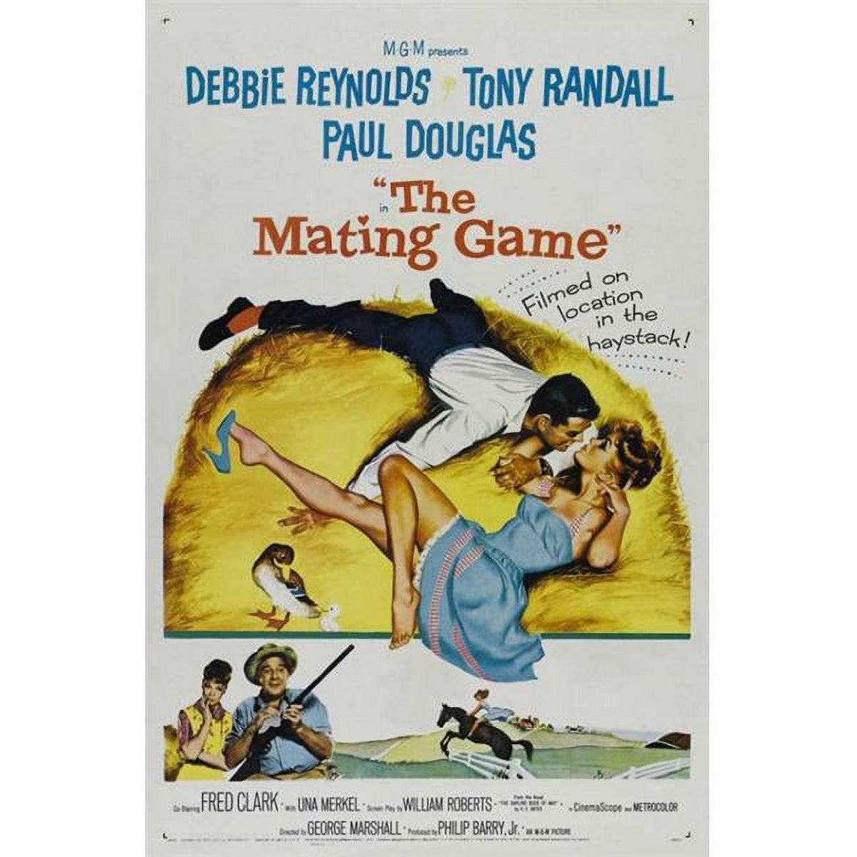 The Mating Game Movie Poster 11x17 print showcasing vibrant colors and playful design.