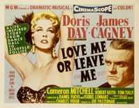 Love Me Or Leave Me movie poster print featuring Doris Day and James Cagney.