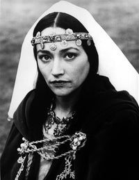 Classic portrait photo print of Olivia Hussey, available in multiple sizes.