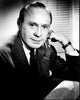 Jack Benny leaning on hand black and white photo print