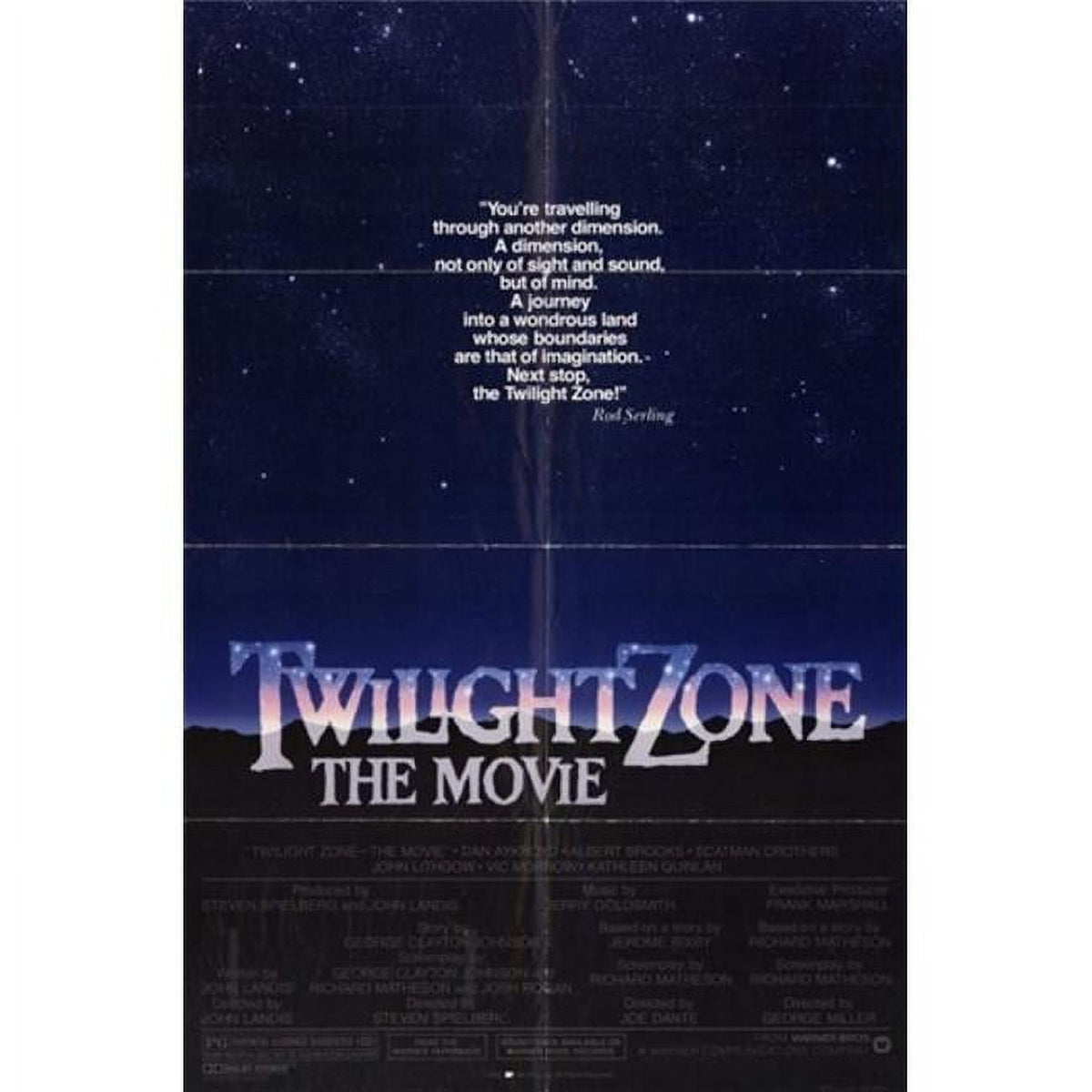 Twilight Zone the Movie Poster 11x17 Print featuring iconic imagery.