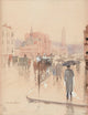 Rainy Day on Columbus Avenue, Boston (1886) Art Print by Childe Hassam