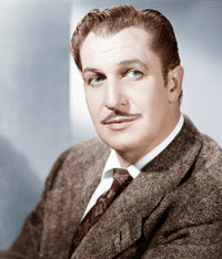 Vincent Price 1950s photo print poster showcasing the classic movie star.